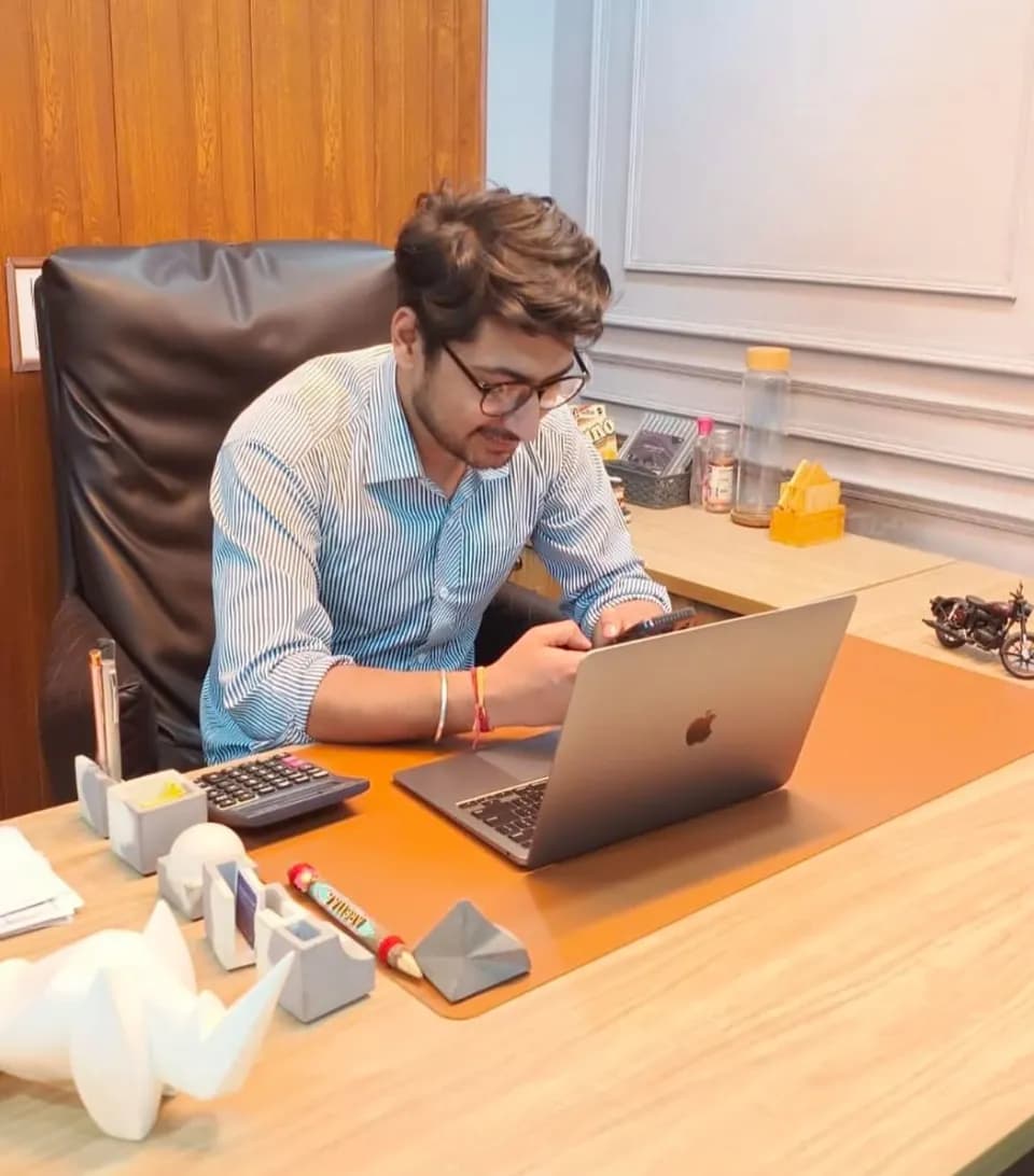 Deepankar Rattan at work in the REO360 office